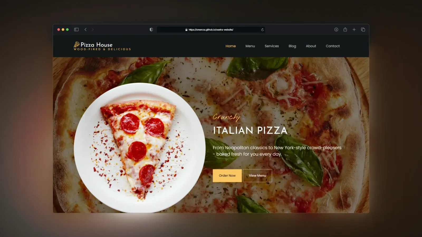 Pizza House — mockup 1