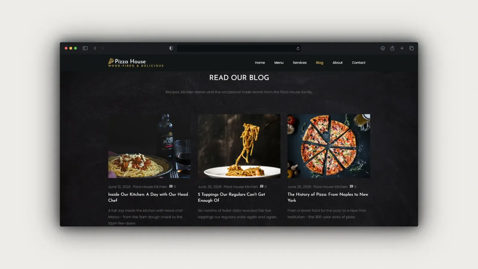 Pizza House — mockup 4