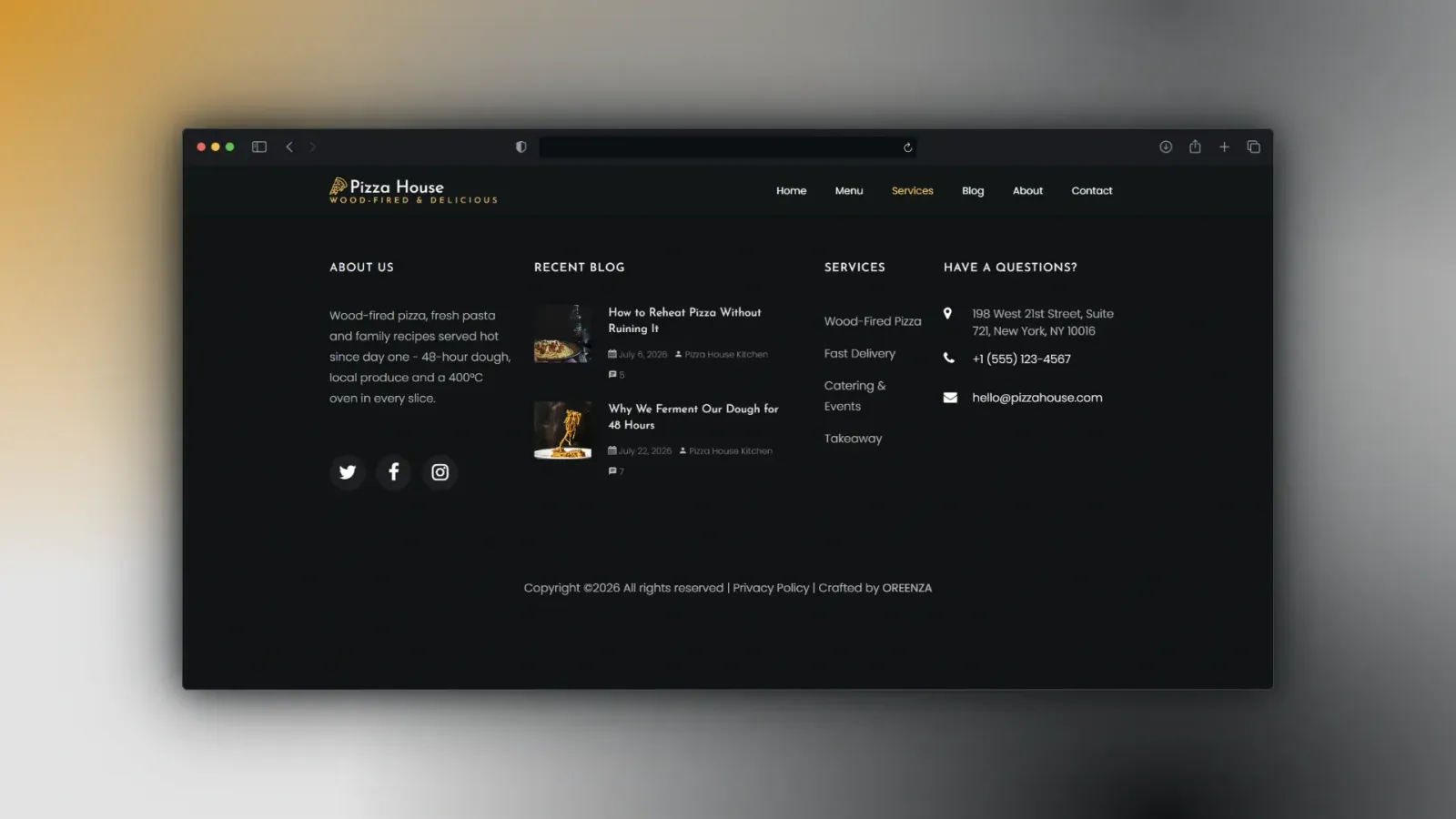 Pizza House — mockup 6