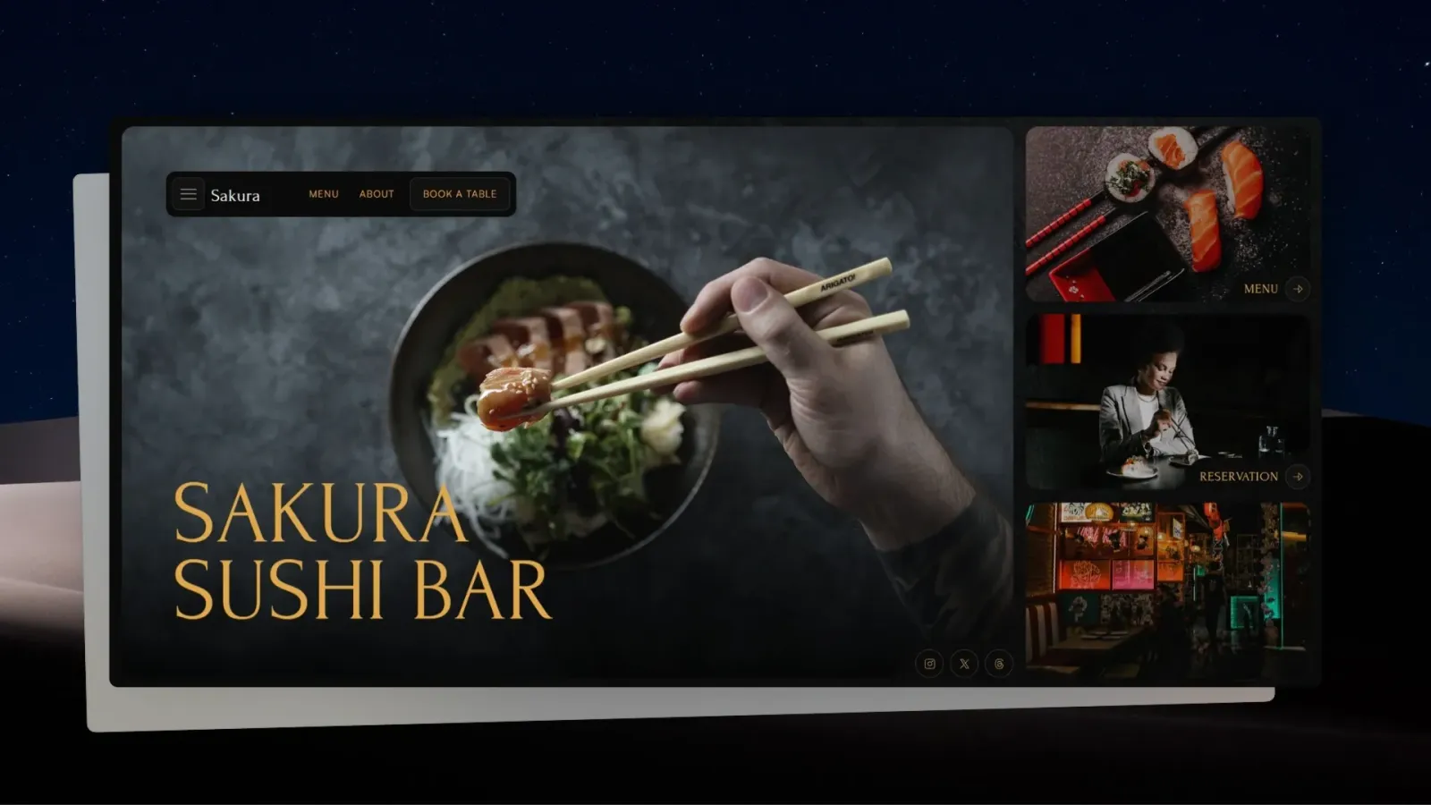 Sakura Sushi Bar — mockup 1