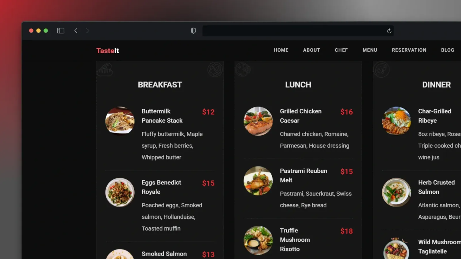 TasteIt — mockup 2