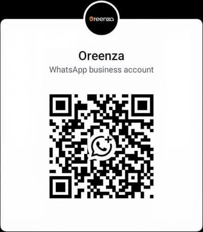 WhatsApp QR code — scan to chat with Oreenza